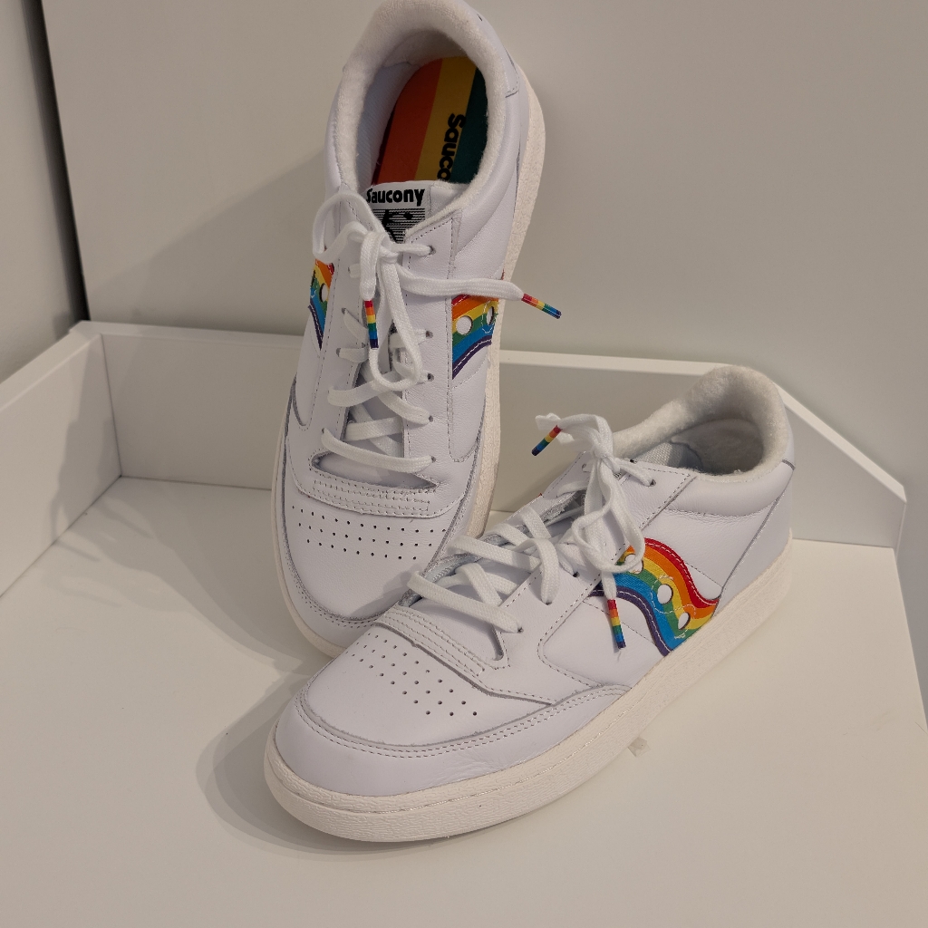 Nwob Saucony Size 9.5 Unisex Jazz Court Pride Sneakers Shoes